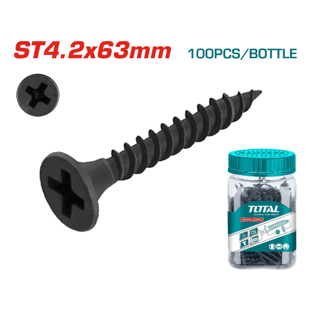 (100 UNIDADES) TORNILLOS PARA GYPSUM (YESO).