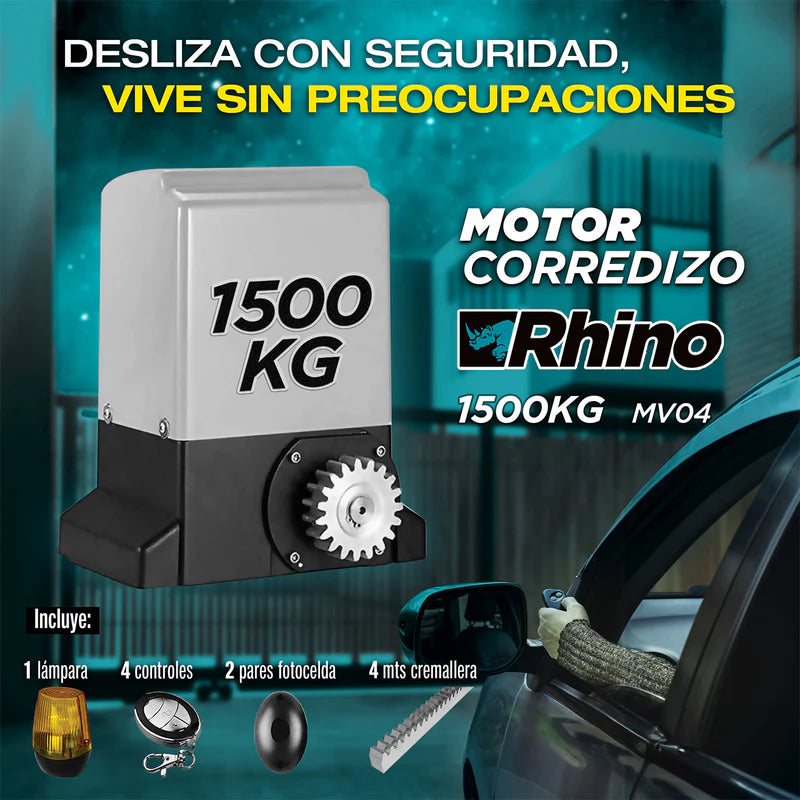 [KIT] Motor para portón corredizo 1500Kg 110V