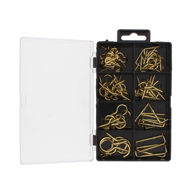 (90 PIEZAS) KIT SURTIDO DE GANCHOS PARA