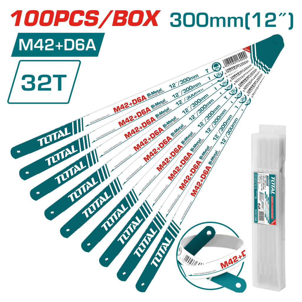 (1 PZA) HOJA DE SEGUETA PARA METALES BIMETALICA DE 300 MM (12") . 32 DIENTES.