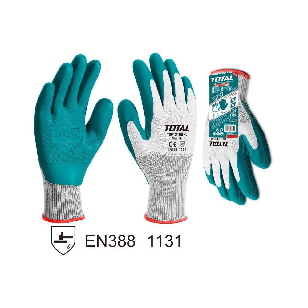 (1 PAR) GUANTES DE LATEX . MEDIA XL.