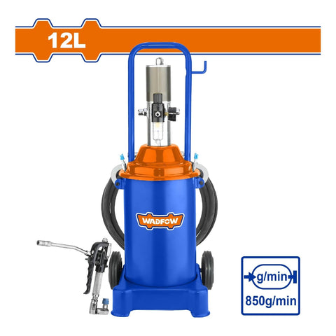 [SKUIMG]WAL1A12|WAL1A12.jpg|LUBRICADOR ENGRASADOR DE GRASA NEUMATICO DE 12L PRESION 50:1 6-8BAR FLUJO 850G/MIN LUBRICADOR GRASA